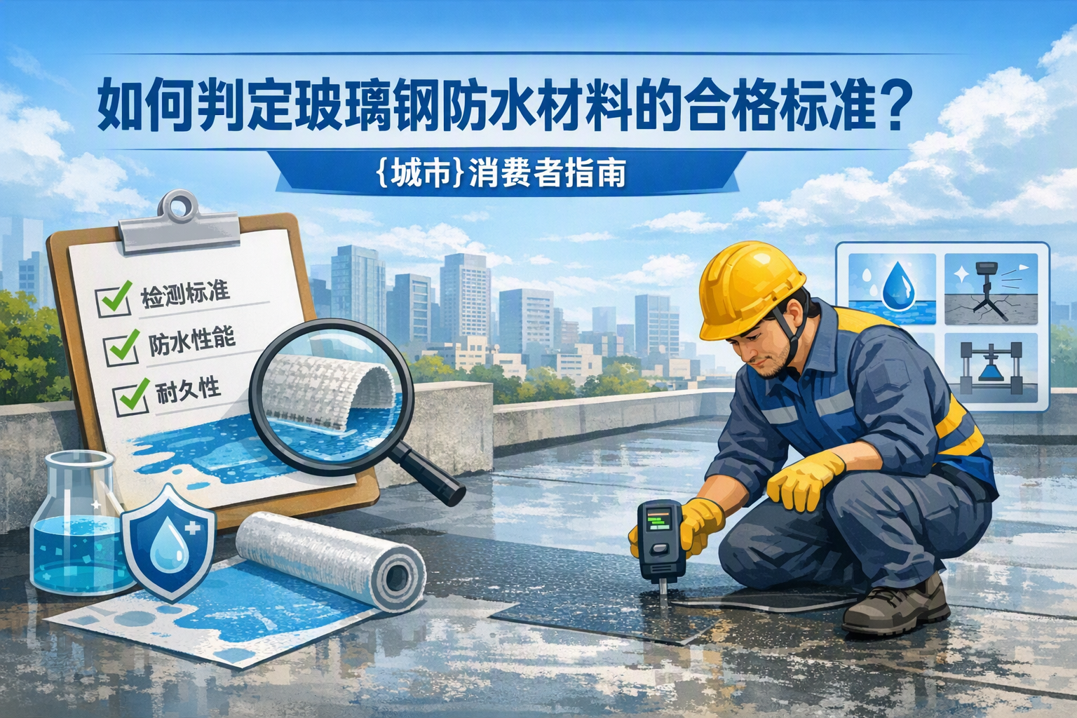 如何判定玻璃钢防水材料的合格标准？ 伊犁 消费者指南