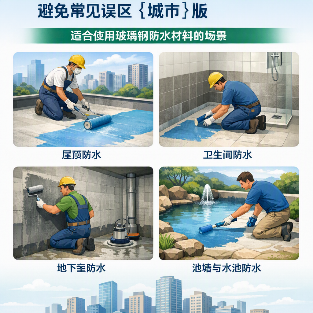 玻璃钢防水材料施工注意事项,避免常见误区 伊犁 版