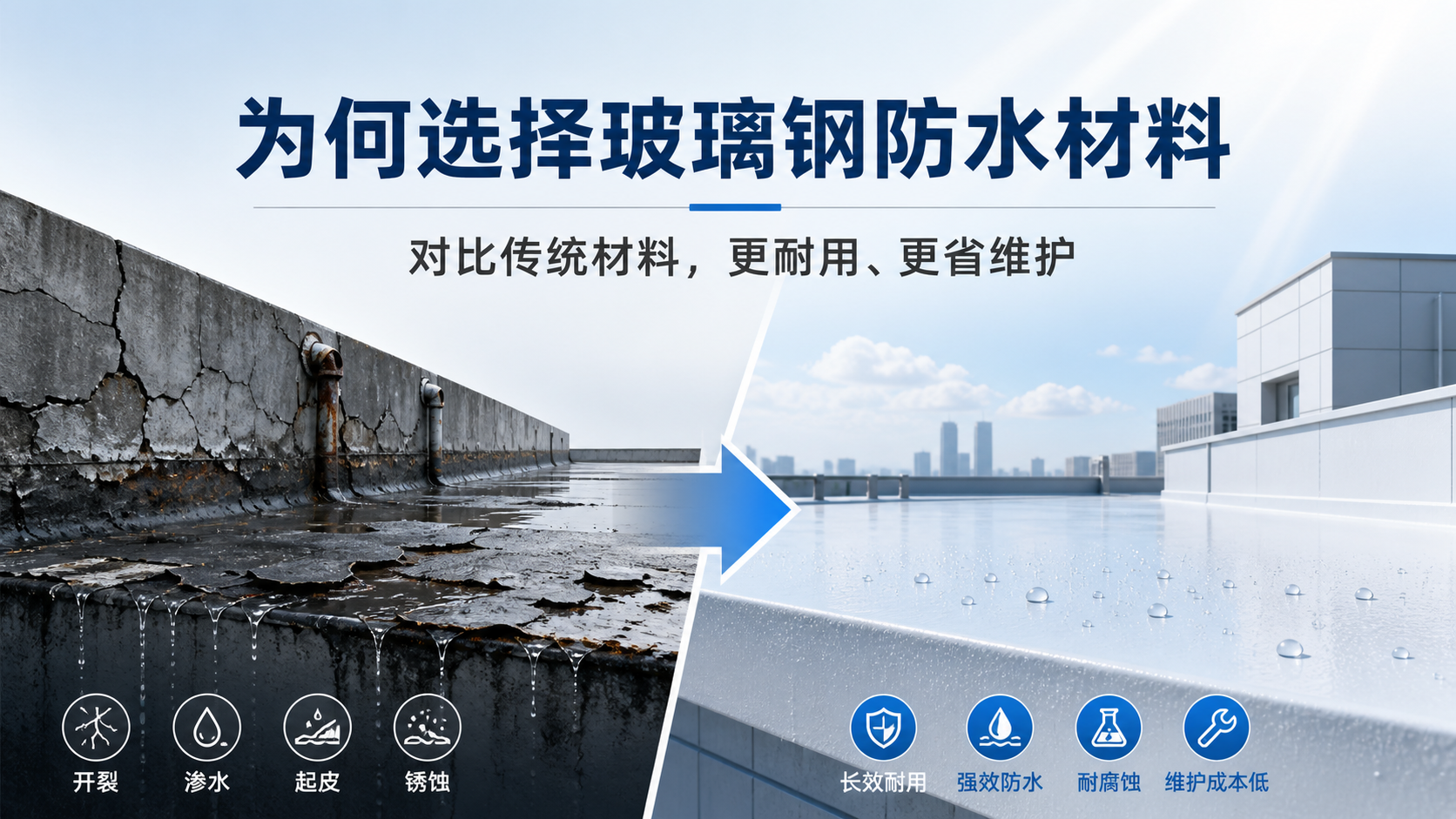 在伊犁，为何选择玻璃钢防水材料而非传统材料